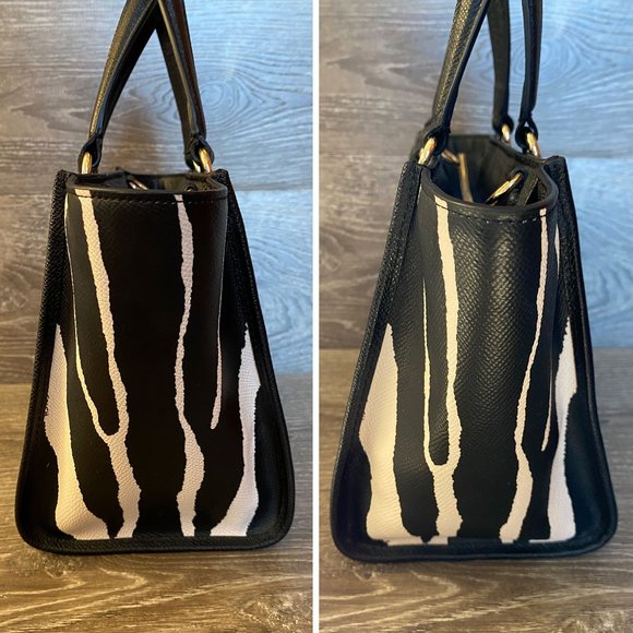 COACH Zebra Crosby Mini Carryall Satchel #33525 - Picture 3 of 14